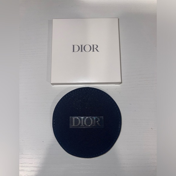 New Dior Navy Blue fabric mirror and case - Picture 6 of 10